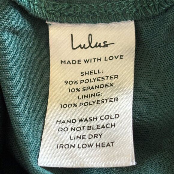 Lulus Velvet Dress Womens Size Large Emerald Wicked Whimsigoth Dark Romantic - Picture 6 of 11